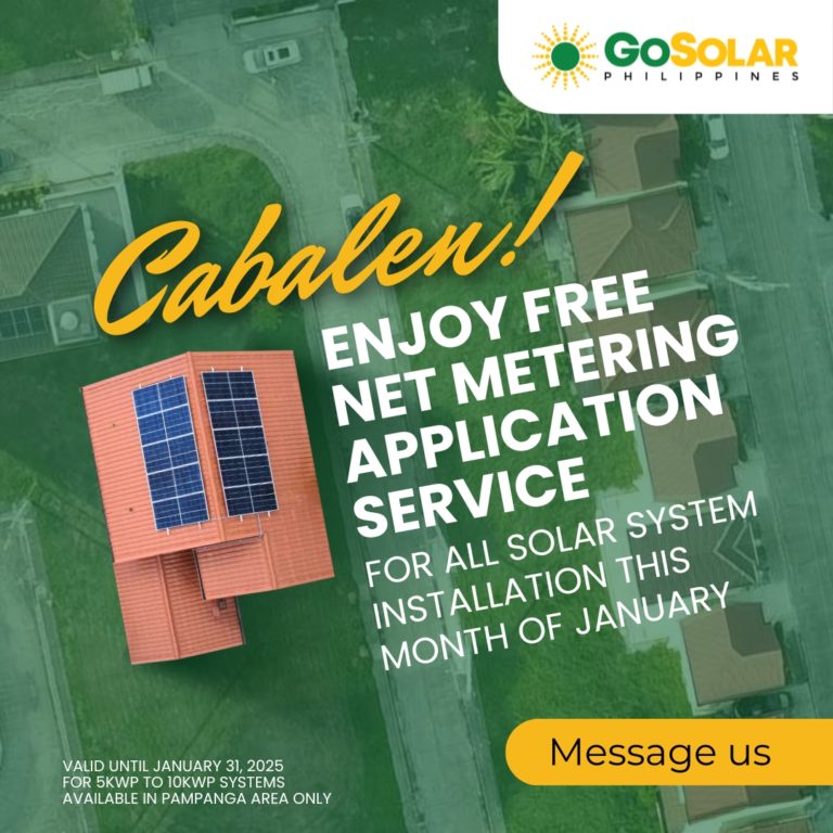 FREE Net-Metering Service for Pampanga January closed installs