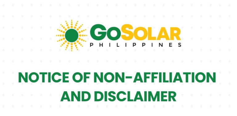 NOTICE OF NON-AFFILIATION