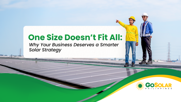 One Size Doesn’t Fit All: Why Your Business Deserves a Smarter Solar Strategy